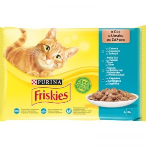 Friskies Cat Sos Riba 4x85g