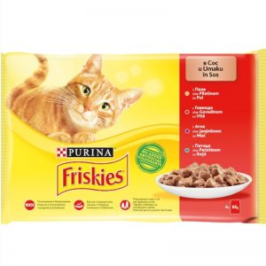 Friskies Cat Sos Meso 4x85g