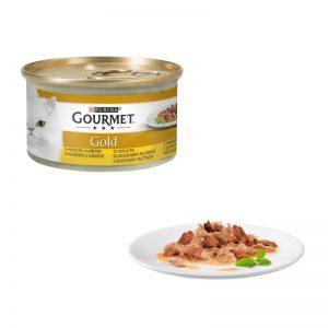 Gourmet gold Duo Govedina i piletina u sosu 85g