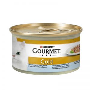 Gourmet gold Duo Riba i spanać u sosu 85g