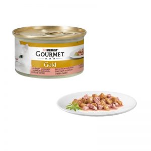 Gourmet gold Piletina i losos u sosu 85g