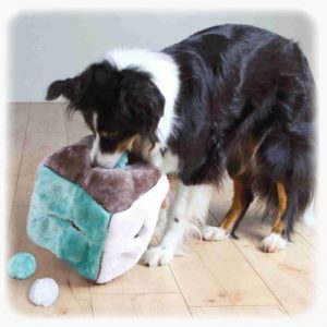 Plišana kocka sa lopticama igračka za pse