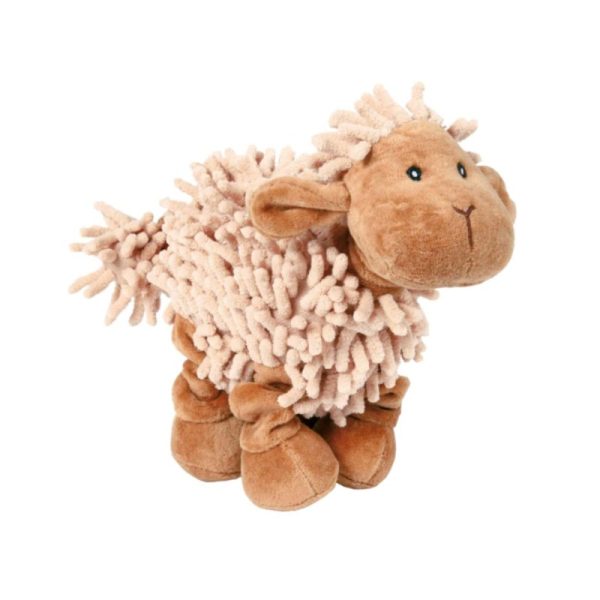 Plišana ovca sa elastičnim nogama i zvukom je igračka za pse