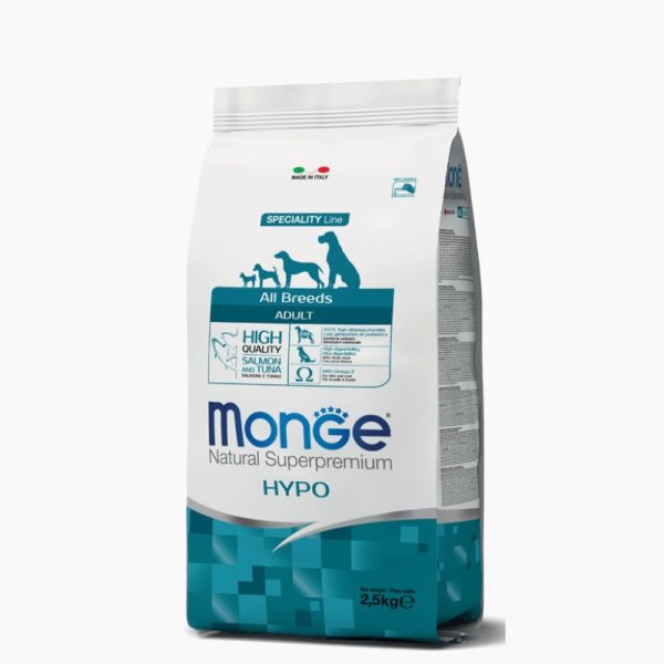Monge All Breeds Adult Hypoallergenic Salmon and Tuna 2,5kg i 12kg