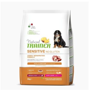Natural Trainer Medium and Maxi Puppy and Junior Sensitive bez glutena Pačetina 3kg i 12kg
