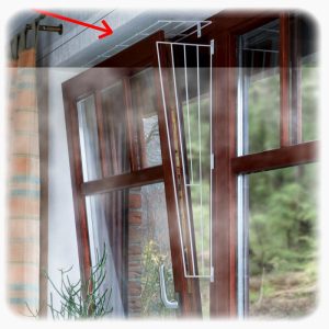 Sigurnosna Metalna mreža za prozor 65x16cm za mačke