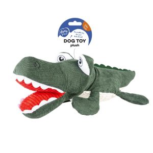 Plišani aligator sa zvukom 24cm igračka za pse
