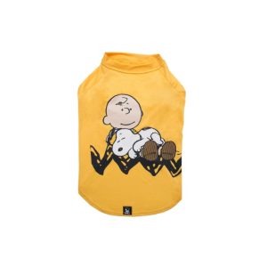 Majica Snoopy Charlie Brown Sleep žuta za pse
