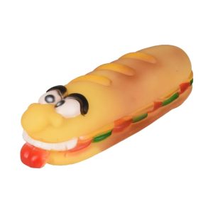 Vinil hot dog sa zvukom 18cm igračka za pse