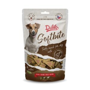 Dafiko Softbite Mini filled triangle šunka 150g poslastica za pse