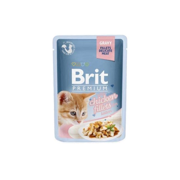 Brit Premium by Nature Delicate Kitten Fileti u sosu sa piletinom 12kom x 85g