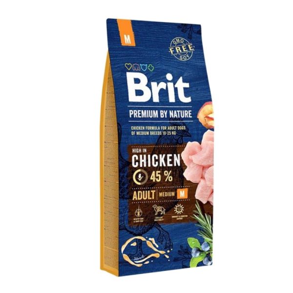Brit Premium by Nature Adult Medium Breeds hrana za odrasle pse srednjih rasa sa piletinom 3kg i 15kg