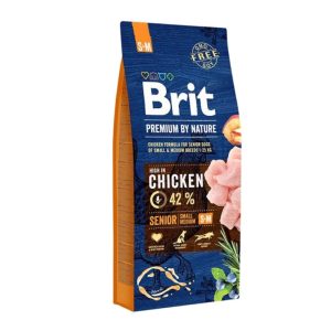 Brit Premium by Nature Adult Senior Small and Medium Breeds hrana za starije pse malih i srednjih rasa sa piletinom 3kg