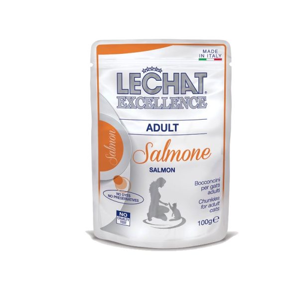 Monge Le Chat Excellence Cat Adult Chunkies with Salmon Losos 100g