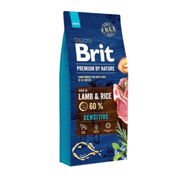 Brit Premium by Nature Adult All Breeds Sensitive Lamb hrana za osetljive pse sa jagnjetinom 3kg i 15kg
