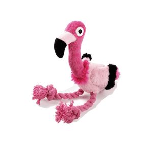 DJ Flamingo plišani sa ultrazvučnom frekvencijom 27cm za pse