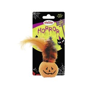 Horror Pumpkin bundeva Halloween igračka za mačke 9cm