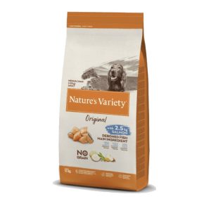 Nature’s Variety Dog Original Medium and Maxi Adult Salmon losos bez žitarica 2kg i 12kg hrana za pse