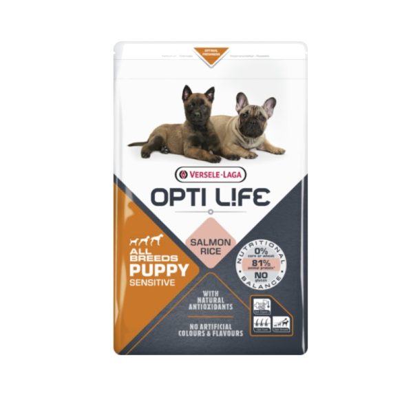 Versele-Laga Opti Life Puppy All Breeds Sensitive losos i pirinač 2,5kg i 12,5kg