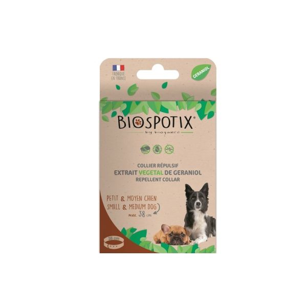 Biospotix Small and Medium Dog Collar Biljna ogrlica za male i srednje pse protiv buva i krpelja 38cm