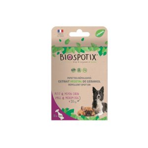 Biospotix Dog Spot On S-M Biljna zaštita za pse do 20kg protiv buva i krpelja 5x1ml