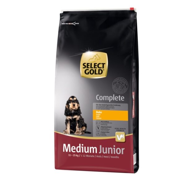 Select Gold Junior Complete Medium piletina 12kg