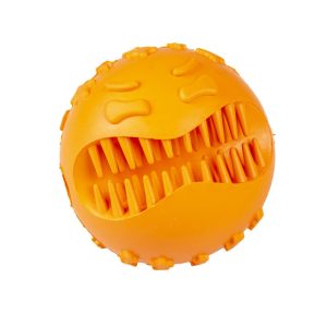 Rubber Enjoying Face Ball denta lopta 7cm za pse