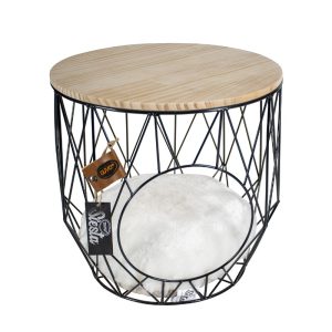Round Metal Basket Caviar korpa za mačke 33x33x39cm