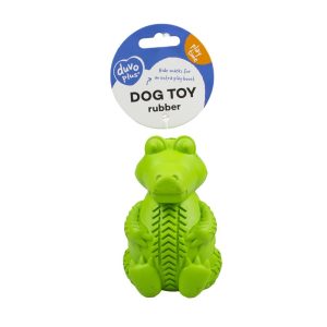 Rubber Sitting Crocodile igračka za poslastice 12cm za pse