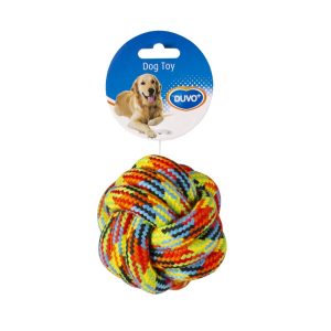 Pamučna šarena lopta 10cm igračka za pse