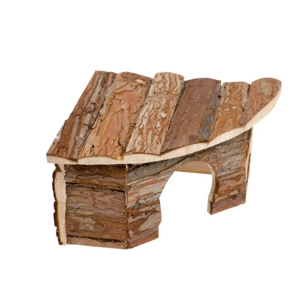 Corner Lodge Bark drvena ugaona kućica za glodare