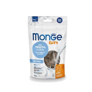 Monge Gift Filled and Crunchy Growth Support Kitten - Trout and Milk poslastica sa pastrmkom i mlekom 60g