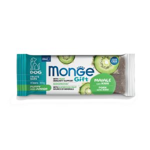 Monge Gift Fruit Bars Puppy and Junior Growth Support – Pork with Kiwi poslastica svinjetina i kivi 100g - 4kom