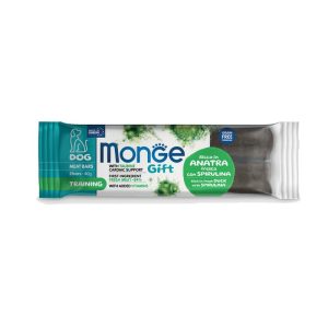 Monge Gift Meat Bars Adult Training - Rich in Fresh Duck with Spirulina poslastica sa svežom pačetinom i spirulinom 40g - 2kom