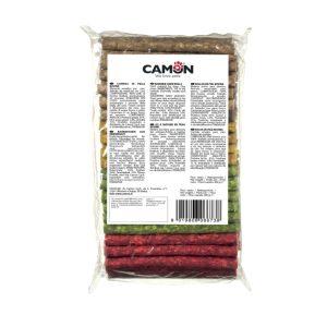 Camon Cannoli Munchy Colored in Cowhide - šareni štapići za žvakanje goveđa koža 900g - 100kom